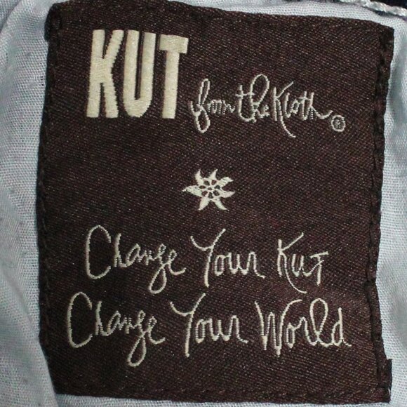 Kut From The Kloth Women's Size 6 Below the Knee Blue Denim Jean Capri Pants - Picture 12 of 15